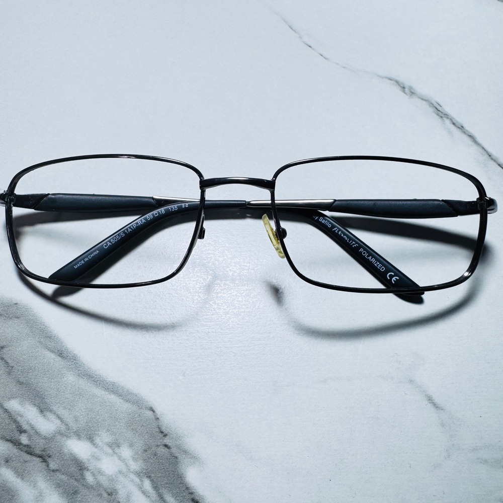 Carrera by Safilo Flexolite Black Metal Rectangular Eyeglass Frames CA 505/S